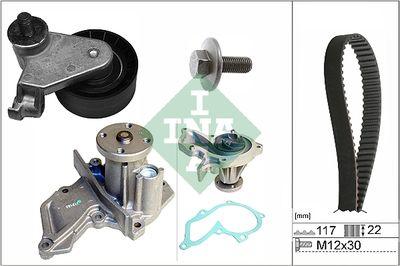 Vattenpump + kamremssats - Vattenpump + kuggremssats INA 530 0735 30