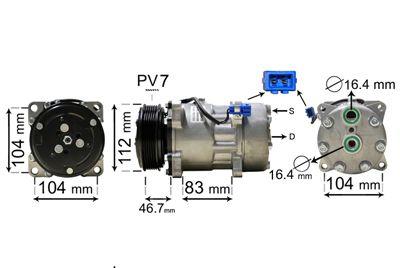 A/C-kompressor - Kompressor, klimatanläggning VAN WEZEL 5800K288