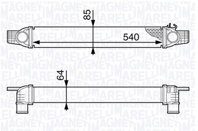 Intercooler - Laddluftkylare MAGNETI MARELLI 351319202270