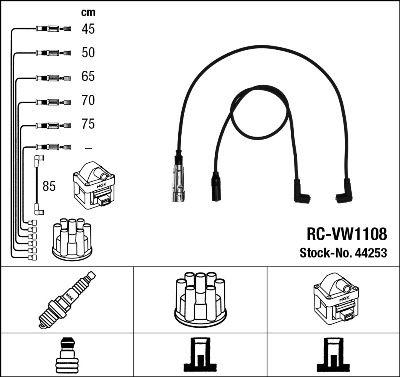 Tändkabel - Tändkabelsats NGK 44253