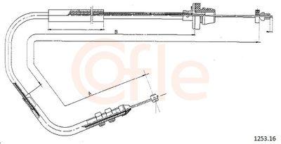 Spjällkabel - Gasvajer COFLE 92.1253.16