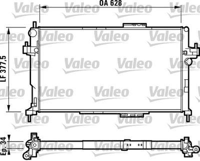 Kylare - Kylare, motorkylning VALEO 732824