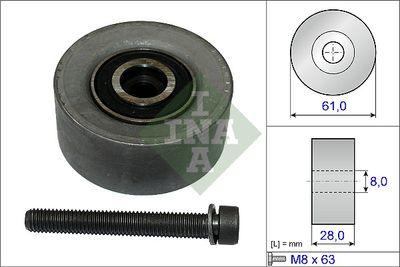 Styrning/kugghjul, kamrem - Styrrulle, kuggrem INA 532 0472 10