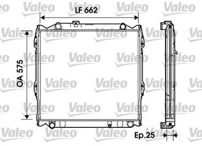 Kylare - Kylare, motorkylning VALEO 734204