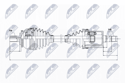 Drivaxel - Drivaxel NTY NPW-VV-045