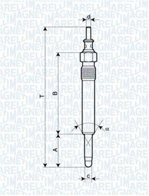 Glödstift - Glödstift MAGNETI MARELLI 062900004304