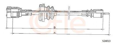 Hastighetsmätarvajer - Hastighetsmätaraxel COFLE 92.S24013
