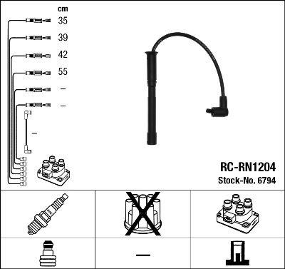 Tändkabel - Tändkabelsats NGK 6794