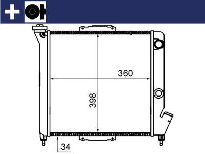 Kylare - Kylare, motorkylning MAHLE CR 832 000S