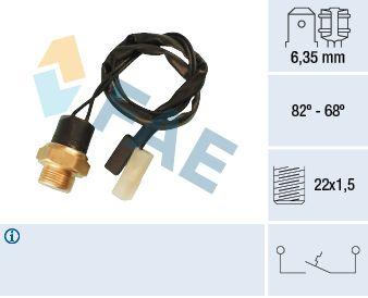 Temperaturfläkt, kylarradiatorfläkt - Termokontakt, kylarfläkt FAE 37502