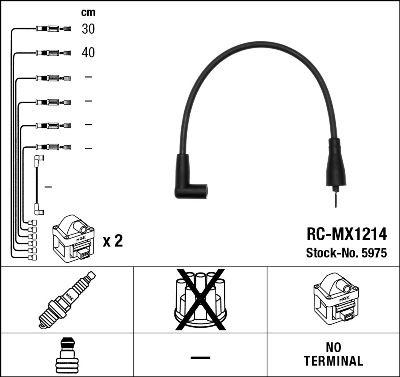 Tändkabel - Tändkabelsats NGK 5975