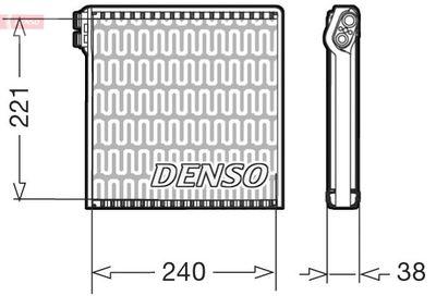 Förångare - Förångare, klimatanläggning DENSO DEV09102