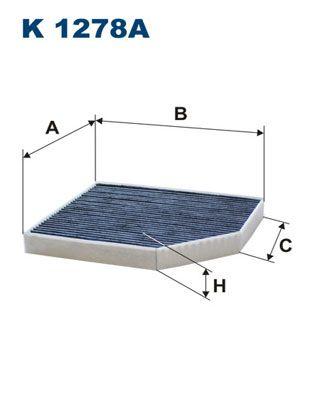 Pollenfilter - Filter, kupéventilation FILTRON K 1278A