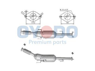 Dieselpartikelfilter - Sot-/partikelfilter, avgassystem OYODO 20N0135-OYO