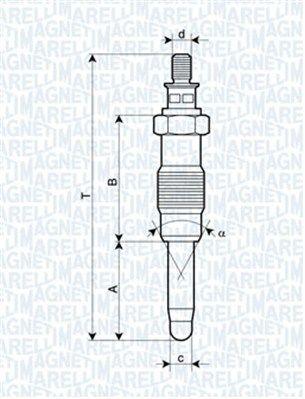 Glödstift - Glödstift MAGNETI MARELLI 062900010304