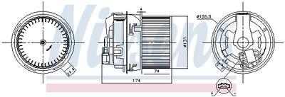 Fläktmotor - Kupéfläkt NISSENS 87593