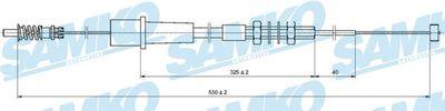 Spjällkabel - Gasvajer SAMKO C0001A