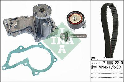 Vattenpump + kamremssats - Vattenpump + kuggremssats INA 530 0605 30