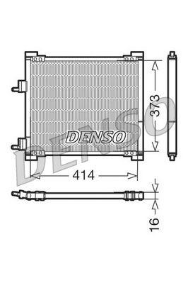 Kondensor - Kondensor, klimatanläggning DENSO DCN10015