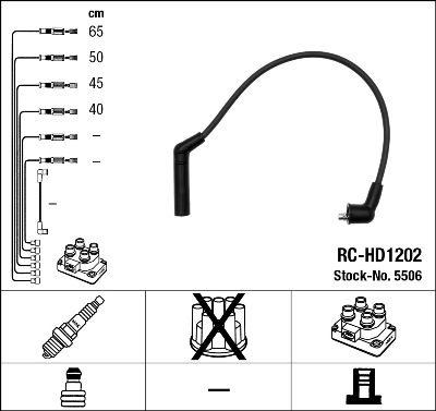 Tändkabel - Tändkabelsats NGK 5506