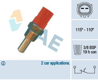 Temperaturfläkt, kylarradiatorfläkt - Termokontakt, kylarfläkt FAE 36400