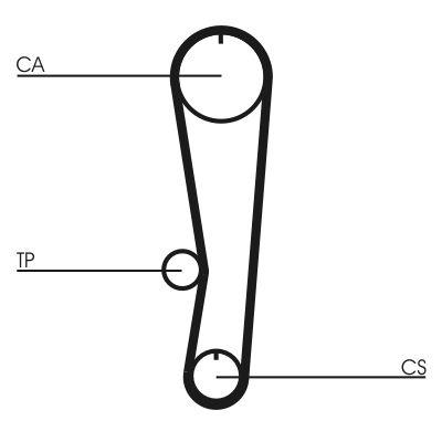 Kamrem - Kuggrem CONTINENTAL CTAM CT895