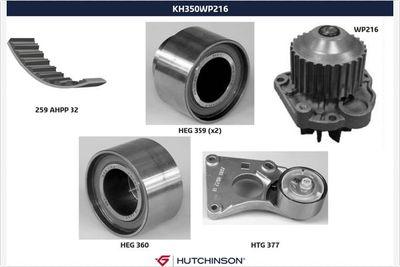 Vattenpump + kamremssats - Vattenpump + kuggremssats HUTCHINSON KH 350WP216