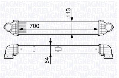 Intercooler - Laddluftkylare MAGNETI MARELLI 351319201970