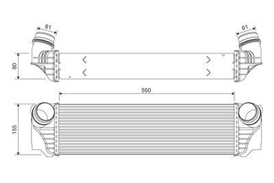 Intercooler - Laddluftkylare VALEO 818367