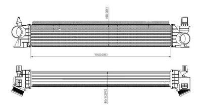 Intercooler - Laddluftkylare NRF 309033