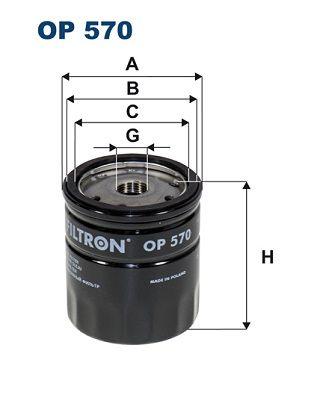 Oljefilter - Oljefilter FILTRON OP 570