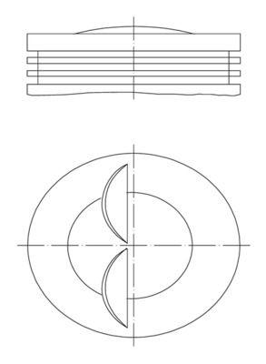 Kolv - Kolv MAHLE 007 80 04