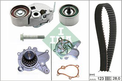 Vattenpump + kamremssats - Vattenpump + kuggremssats INA 530 0542 31