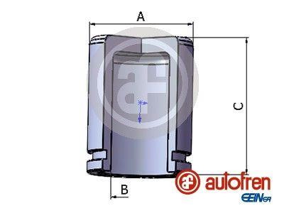 Bromsok delar - Kolv, bromsok AUTOFREN SEINSA D025338