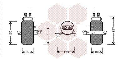 Torkfilter - Torkare,m klimatanläggning VAN WEZEL 4700D043