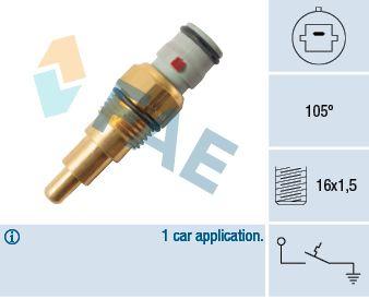Temperaturfläkt, kylarradiatorfläkt - Termokontakt, kylarfläkt FAE 36580