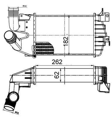 Intercooler - Laddluftkylare MAHLE CI 510 000S