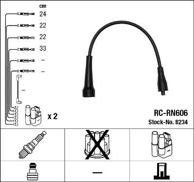 Tändkabel - Tändkabelsats NGK 8234