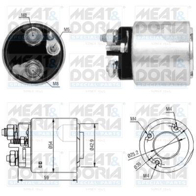 Startrelä - Solenoid, startmotor MEAT & DORIA 46062