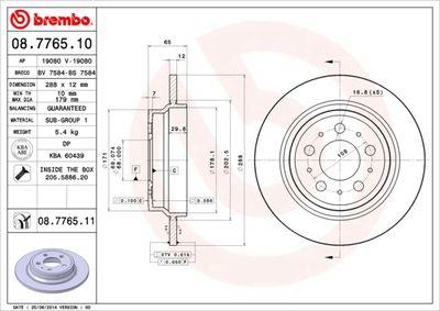 Bromsskivor - Bromsskiva BREMBO 08.7765.11