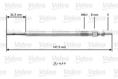 Glödstift - Glödstift VALEO 345142