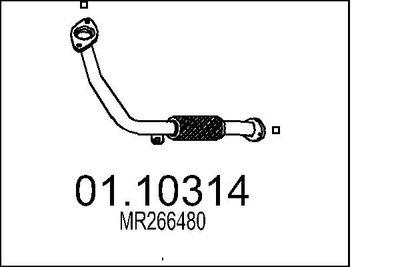 Avgasrör - Avgasrör MTS 01.10314