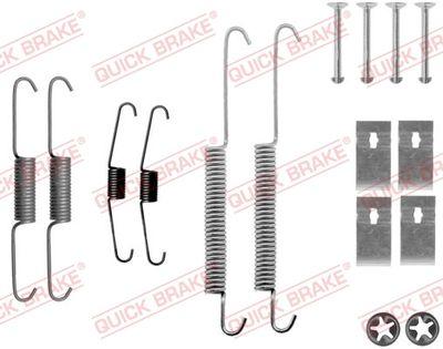 Bromstrummedelar - Tillbehörssats, bromsbackar QUICK BRAKE 105-0842