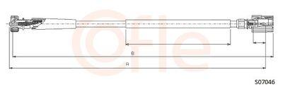 Hastighetsmätarvajer - Hastighetsmätaraxel COFLE 92.S07046
