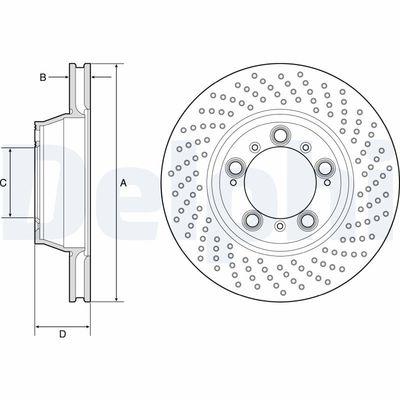 Bromsskivor - Bromsskiva DELPHI BG9226C