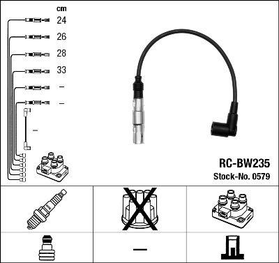 Tändkabel - Tändkabelsats NGK 0579