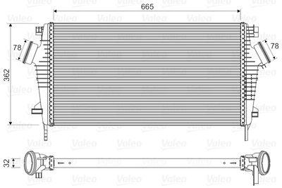 Intercooler - Laddluftkylare VALEO 818603