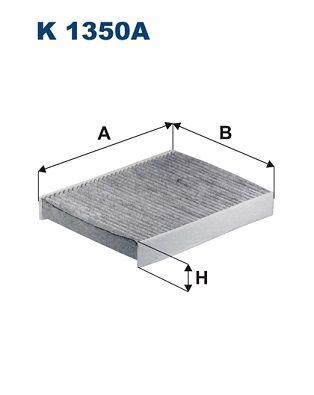 Pollenfilter - Filter, kupéventilation FILTRON K 1350A