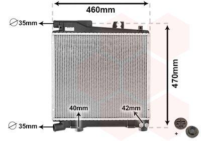 Kylare - Kylare, motorkylning VAN WEZEL 06002055