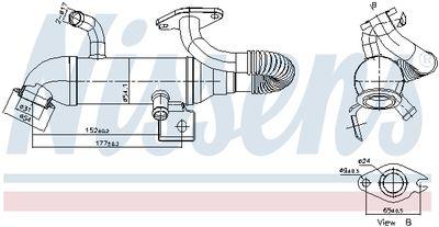 EGR-kylare - Kylare, avgasåterföring NISSENS 989408